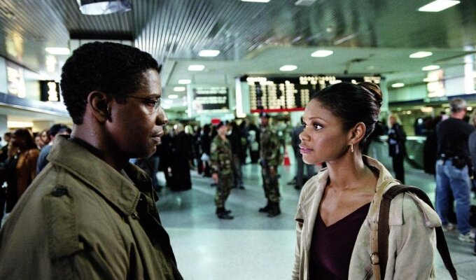 THE MANCHURIAN CANDIDATE, Denzel Washington, Kimberly Elise, 2004, (c) Paramount