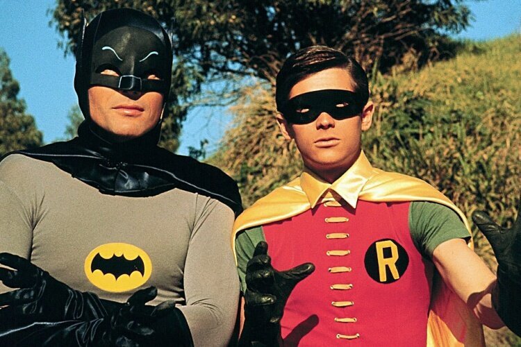Adam West and Burt Ward in Batman.