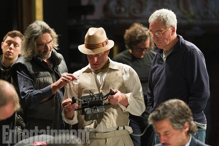 'Lost in London' film rehearsals, the film is directed and stars Woody Harrelson, and is based on really events that happened to Woody.