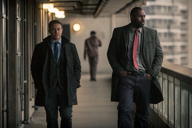 Picture shows: DS Justin Ripley (WARREN BROWN) and DCI John Luther (IDRIS ELBA)