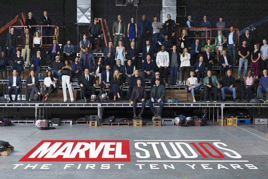 Marvel Stüdyoları 10. Yılını Tüm Oyuncu ve Yapımcı Ekibi Bir Araya Getirerek Kutladı