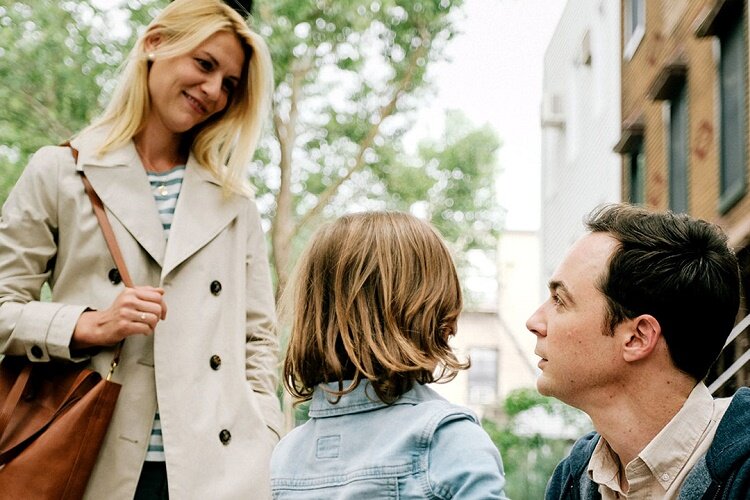 Claire Danes, Jim Parsons, and Leo James Davis appear in A Kid Like Jake by Silas Howard, an official selection of the Premieres program at the 2018 Sundance Film Festival. Courtesy of Sundance Institute | photo by Jon Pack. All photos are copyrighted and may be used by press only for the purpose of news or editorial coverage of Sundance Institute programs. Photos must be accompanied by a credit to the photographer and/or 'Courtesy of Sundance Institute.' Unauthorized use, alteration, reproduction or sale of logos and/or photos is strictly prohibited.