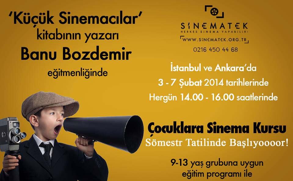 Çocuklara Sinema Kursu Başlıyor
