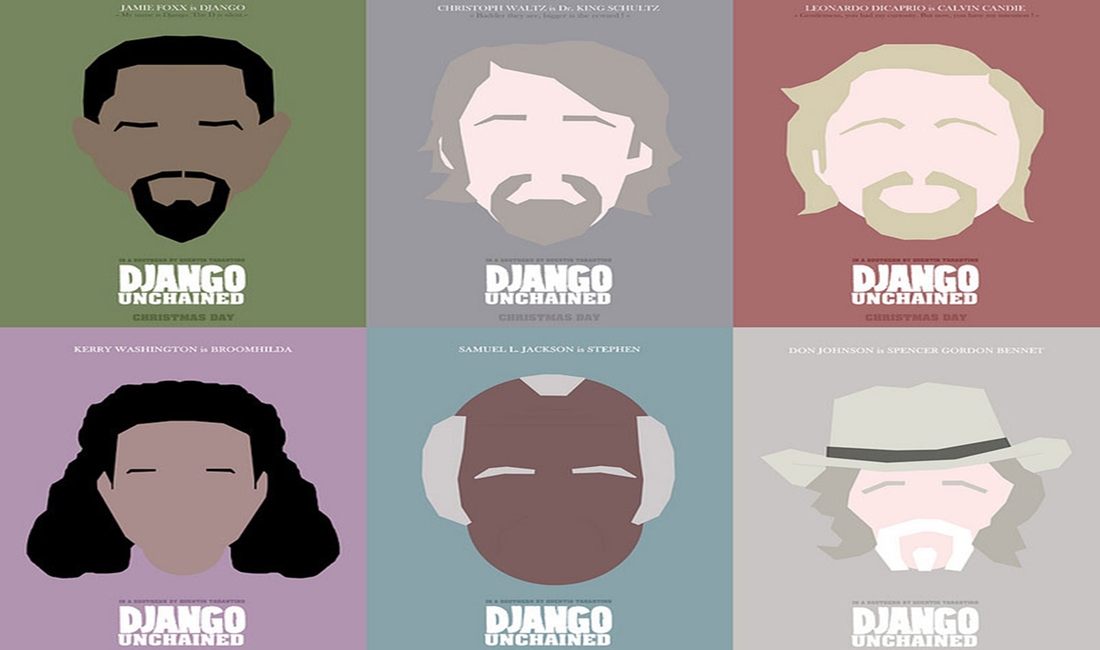 Zincirsiz (Django Uchained) Karakter Posterleri